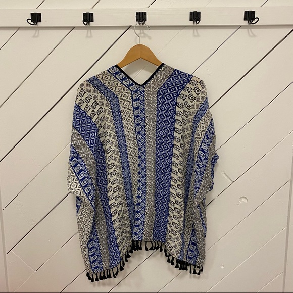 Velvet Boho Kimono-Style Cover Up - Picture 2 of 6